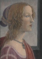 ボッティチェリのシモネッタの肖像を國井正人が模写した絵画1