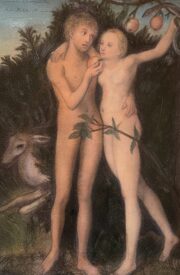 クラーナハのアダムとイブを描いた絵画